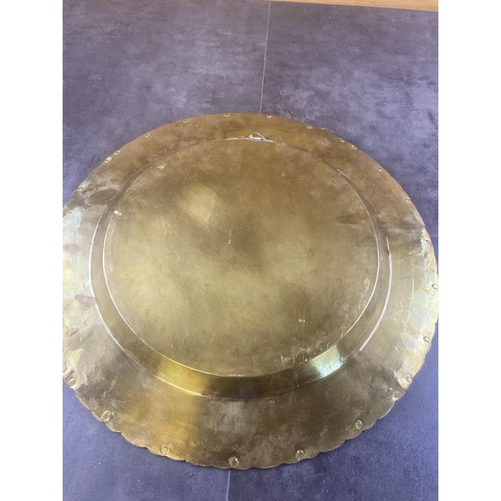 Brass Etched Peacock 14
